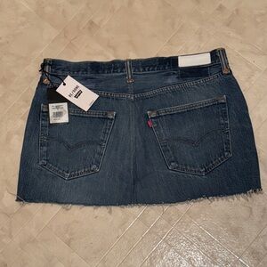 NWT Re/Done Levi’s Indigo Workwear Skirt